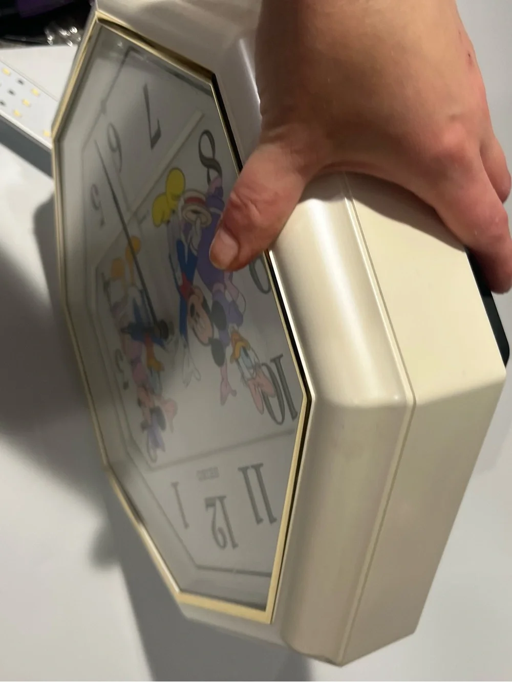 Seiko Disney Time Mickey Friends Musical Wall Clock QFW103W Japan Rare Minnie